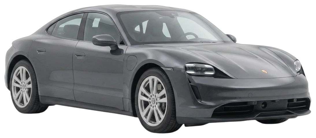 Porsche Taycan, rendered from the API