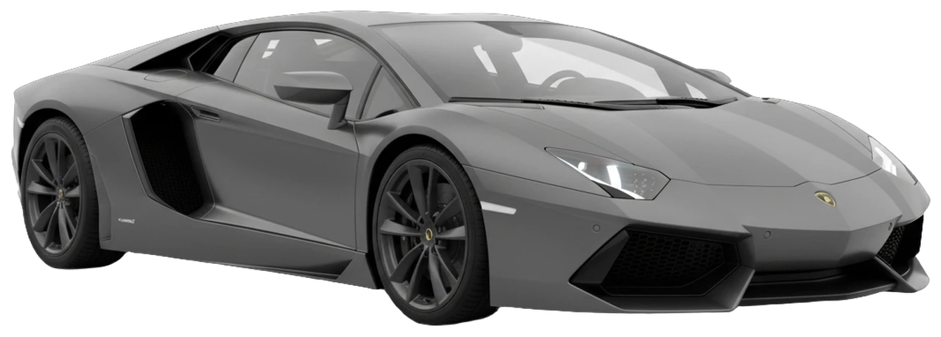 Lamborghini Aventador, rendered from the API