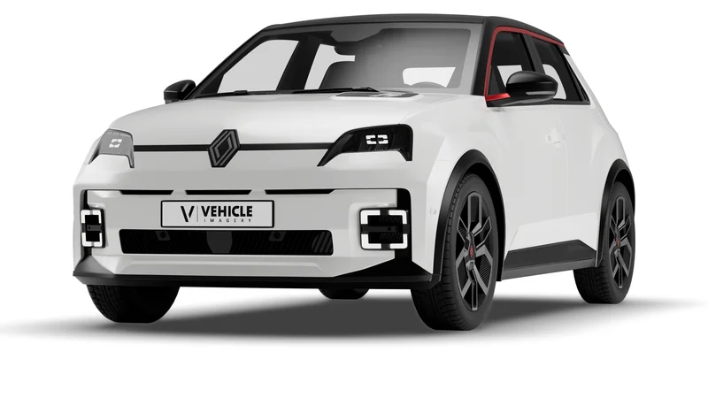 Renault 5 E-Tech, Studio-Rendering direkt aus der API