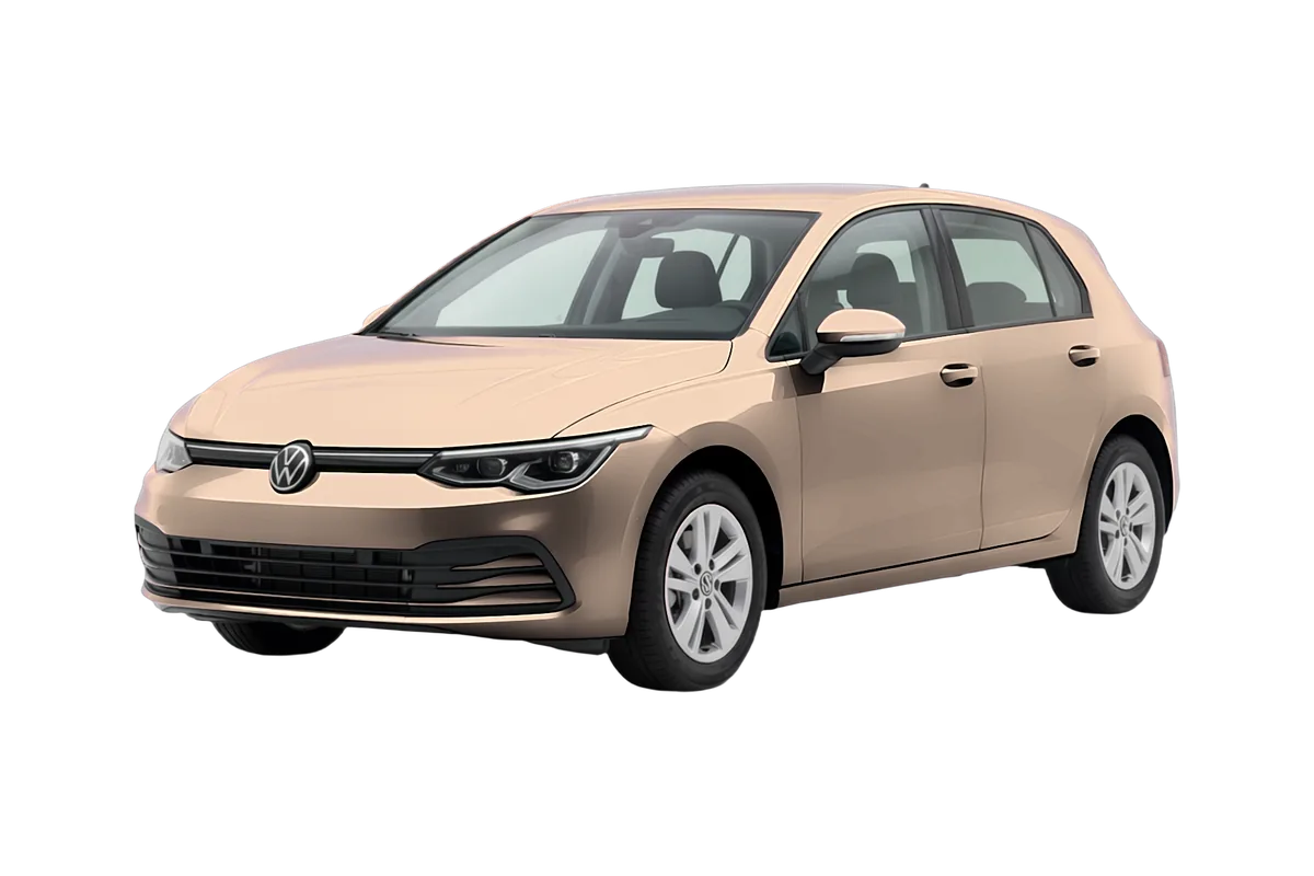 Volkswagen Golf في اللون Beige Gold Metallic
