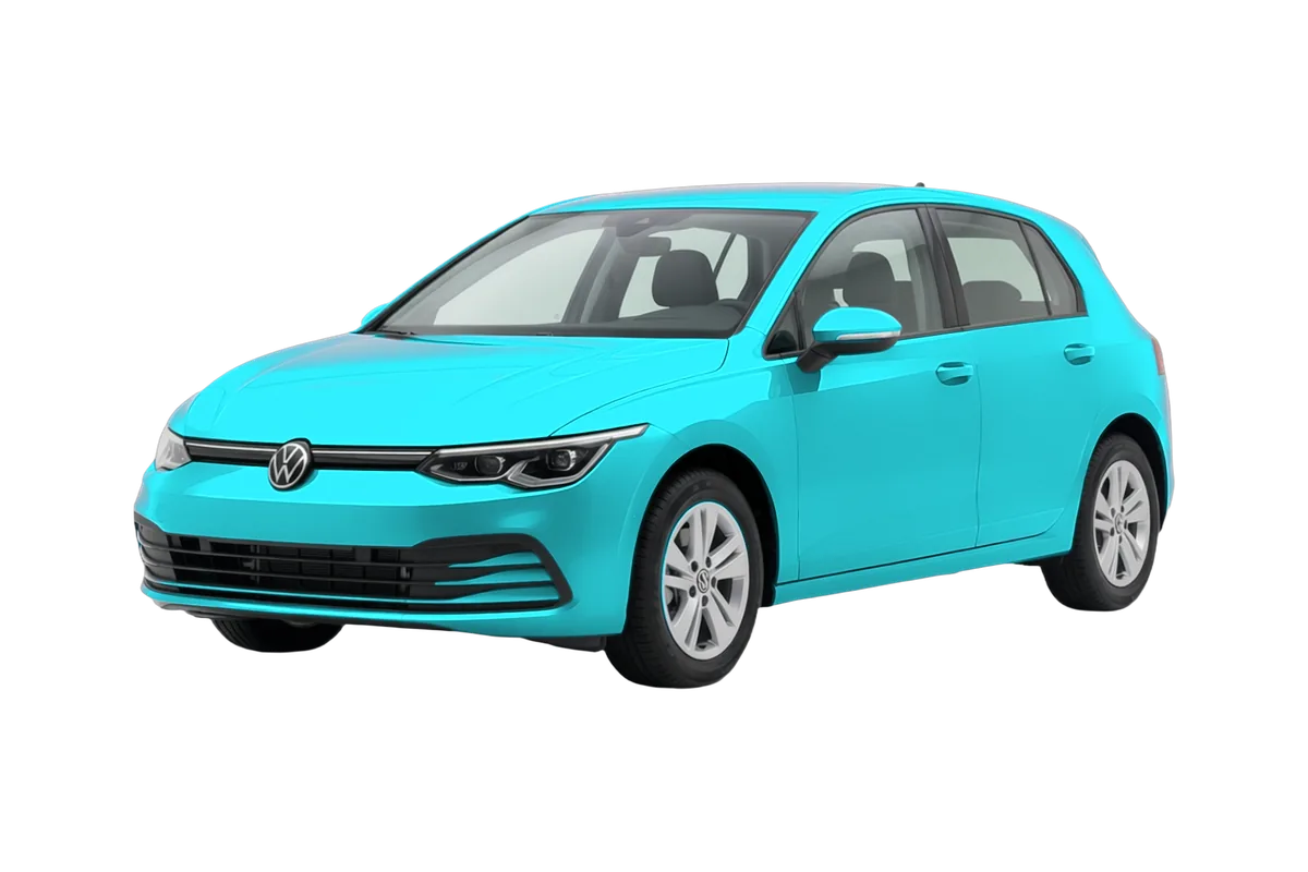 Volkswagen Golf في اللون Sarantos Turquoise