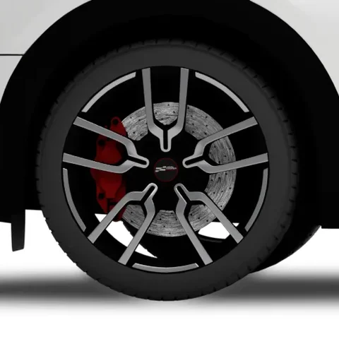 Vorderes Rad des Mini Cooper