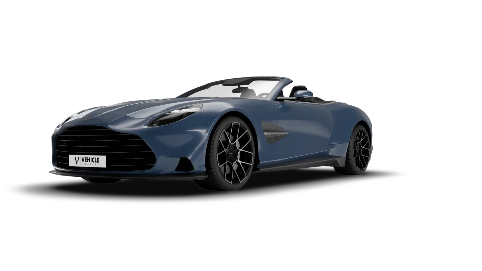 Aston Martin Vanquish Volante, recortado con su sombra